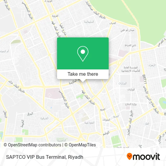 SAPTCO VIP Bus Terminal map