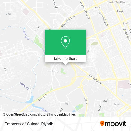 Embassy of Guinea map