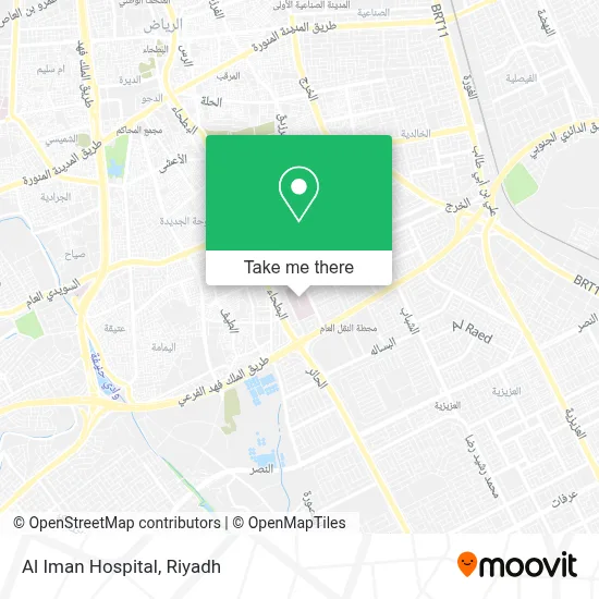 Al Iman Hospital map