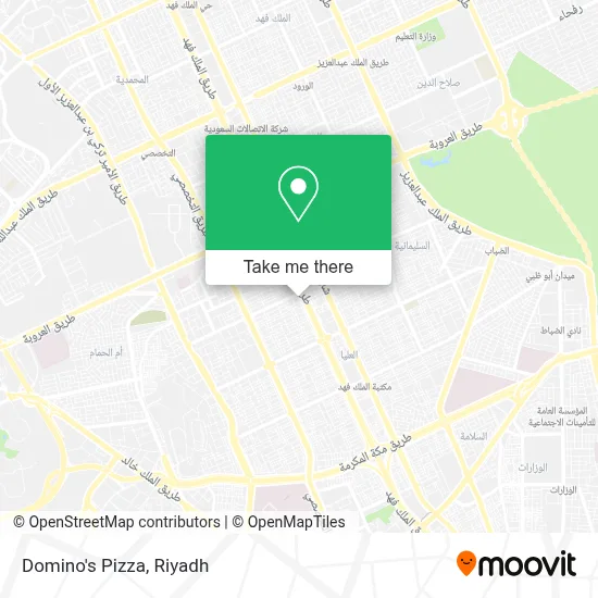Domino's Pizza map