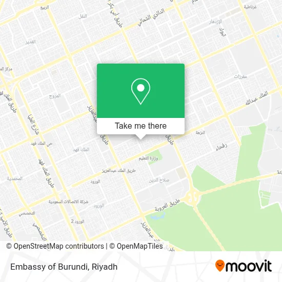 Embassy of Burundi map
