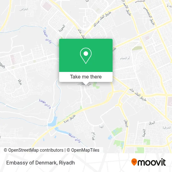 Embassy of Denmark map