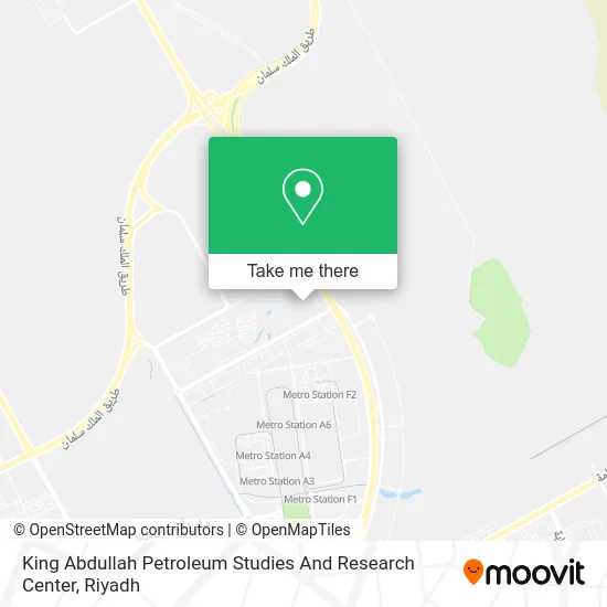 King Abdullah Petroleum Studies and Research Center map