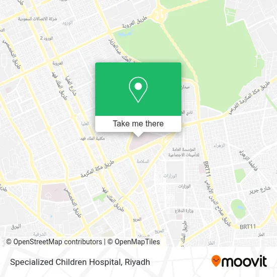 Specialized Children Hospital map