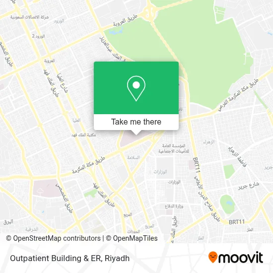Outpatient Building & ER map