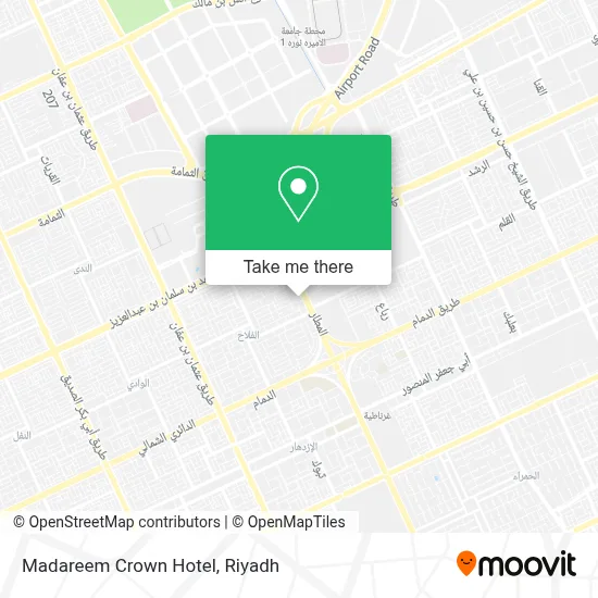 Madareem Crown Hotel map