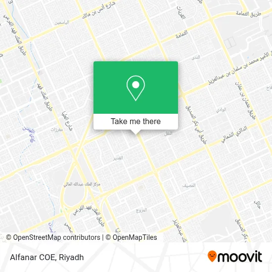 Alfanar COE map