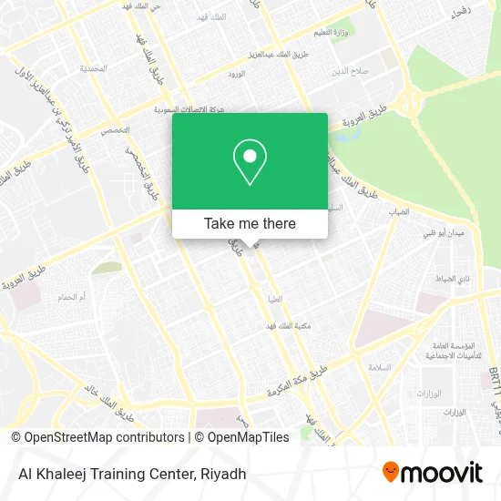 Al Khaleej Training Center map
