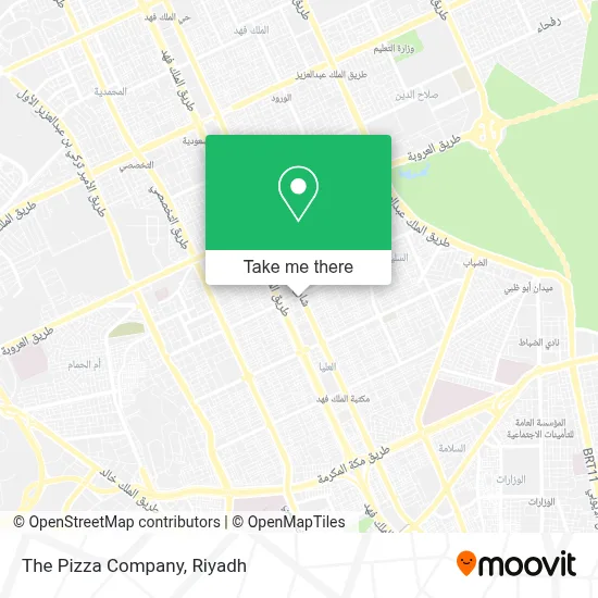 The Pizza Company map