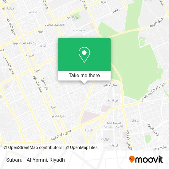 Subaru - Al Yemni map