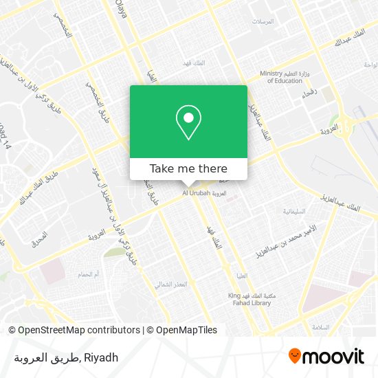 طريق العروبة map