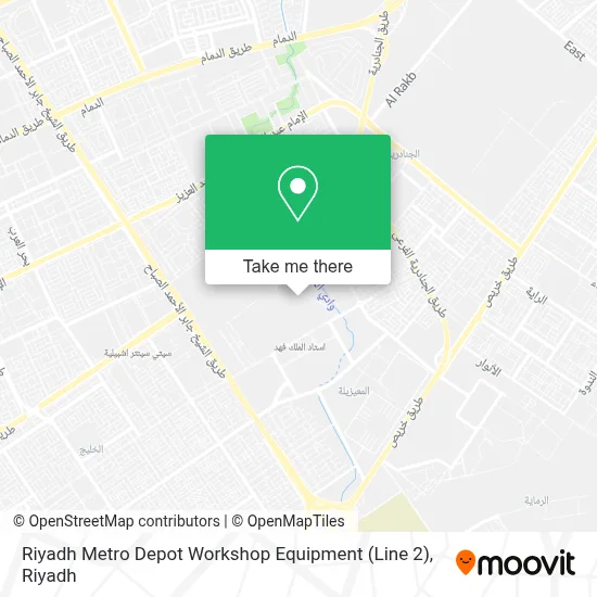 Riyadh Metro Depot Workshop Equipment (Line 2) map