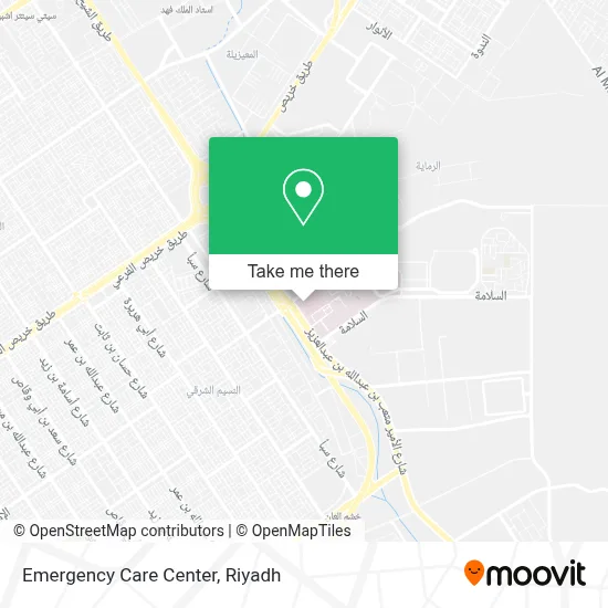 Emergency Care Center map