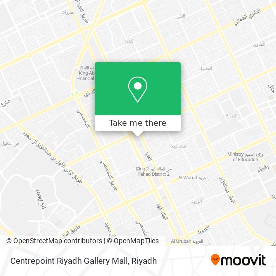 Centrepoint Riyadh Gallery Mall map