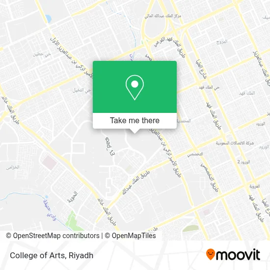 College of Arts map
