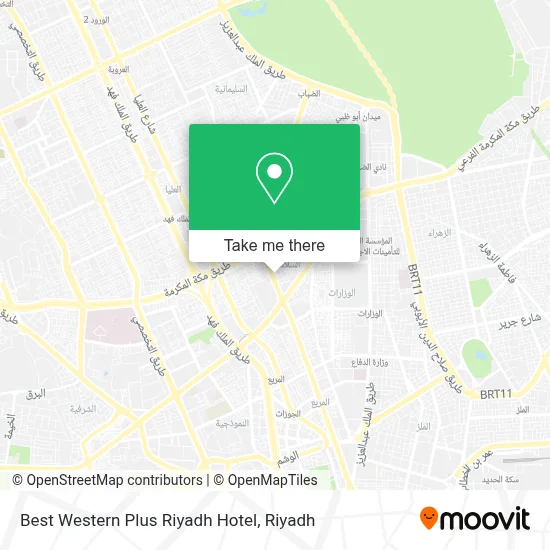 Best Western Plus Riyadh Hotel map