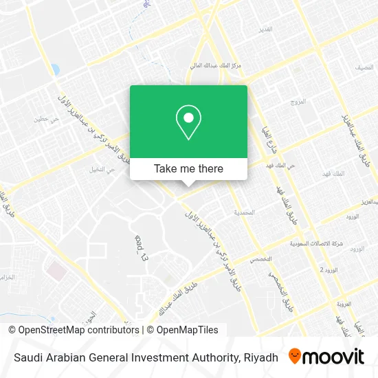 Saudi Arabian General Investment Authority map