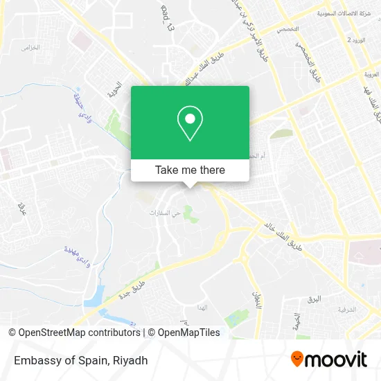 Embassy of Spain map