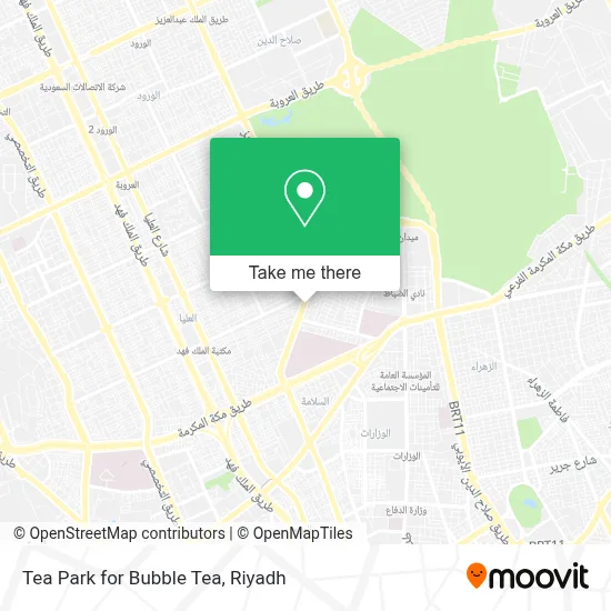 Tea Park for Bubble Tea map