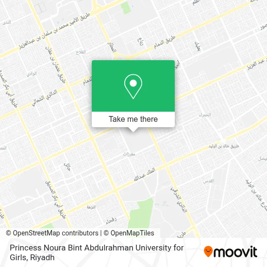 Princess Noura Bint Abdulrahman University for Girls map