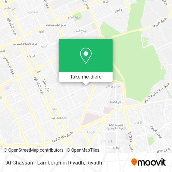 Al Ghassan - Lamborghini Riyadh map