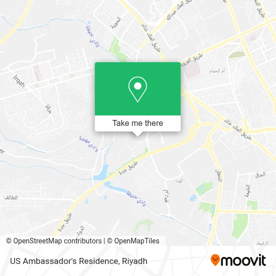 US Ambassador's Residence map
