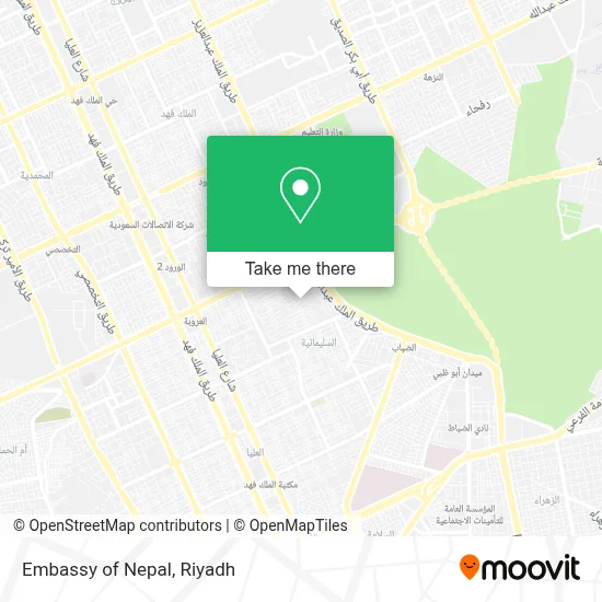 Embassy of Nepal map