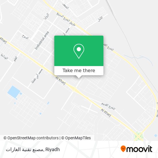 مصنع تقنية الغازات map