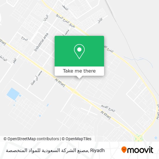 مصنع الشركة السعودية للمواد المتخصصة map