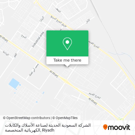 الشركة السعودية الحديثة لصناعة الأسلاك والكابلات الكهربائية المتخصصة map