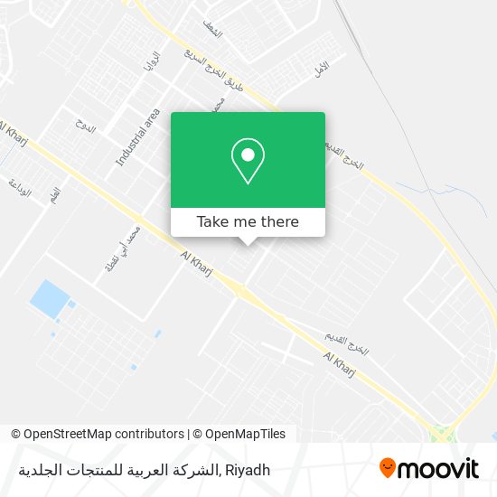 الشركة العربية للمنتجات الجلدية map