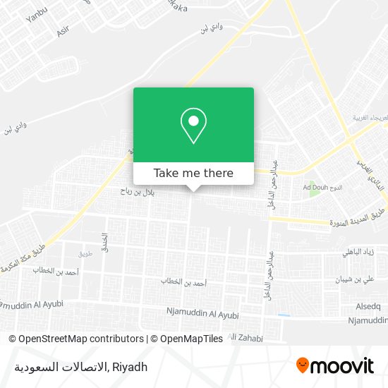 الاتصالات السعودية map