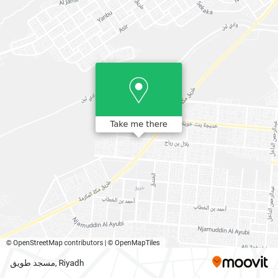 مسجد طويق map