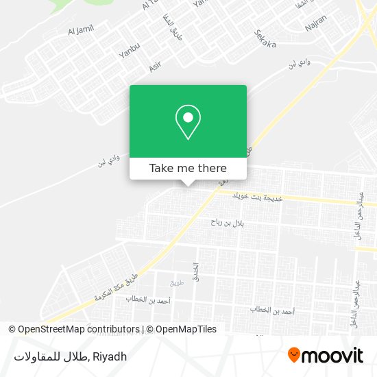 طلال للمقاولات map