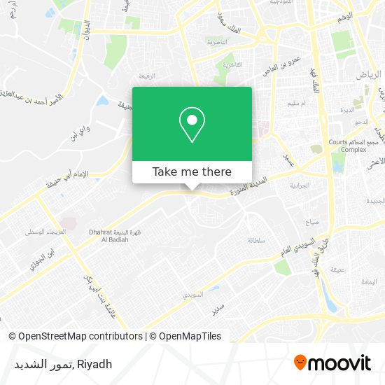 تمور الشديد map