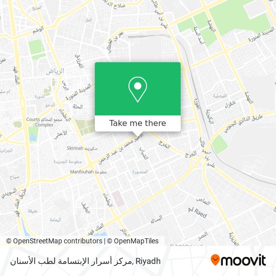 مركز أسرار الإبتسامة لطب الأسنان map