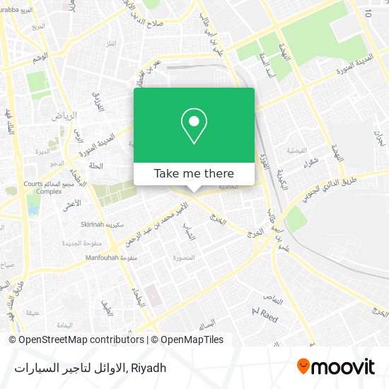 الاوائل لتاجير السيارات map