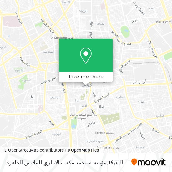 مؤسسة محمد مكعب الاملزي للملابس الجاهزة map