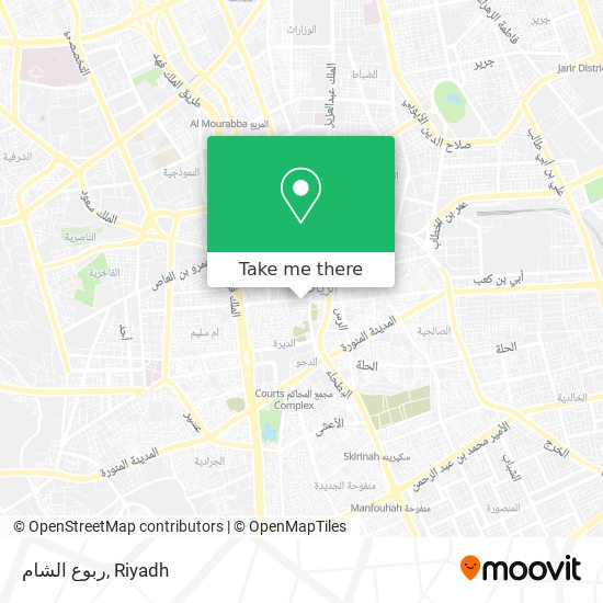 ربوع الشام map