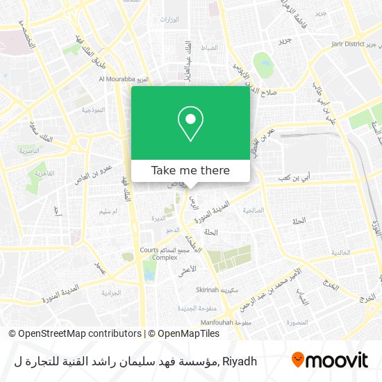 مؤسسة فهد سليمان راشد القنية للتجارة ل map