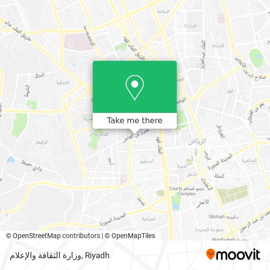 وزارة الثقافة والإعلام map