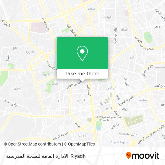 الادارة العامة للصحة المدرسية map