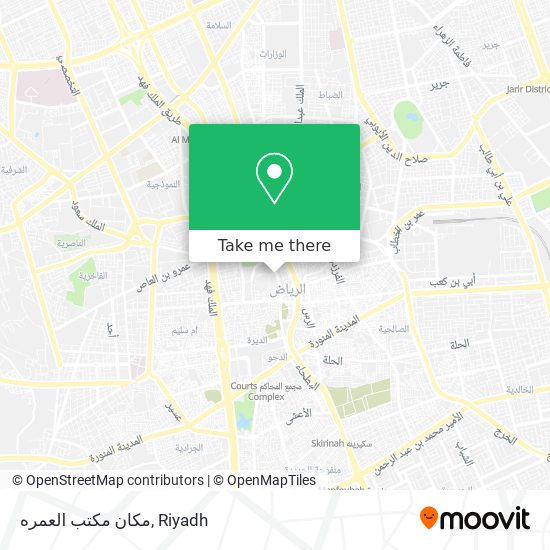 مكان مكتب العمره map