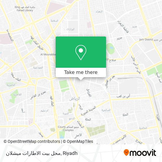 محل بيت الاطارات ميشلان map