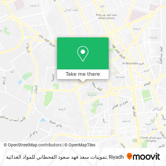 تموينات سعد فهد سعود القحطاني للمواد الغذائية map