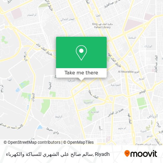 سالم صالح علي الشهري للسباكة والكهرباء map