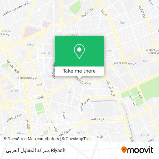 شركة المقاول العربي map
