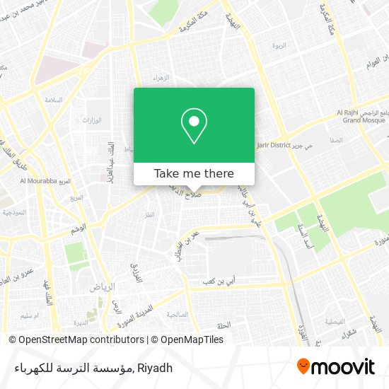 مؤسسة الترسة للكهرباء map