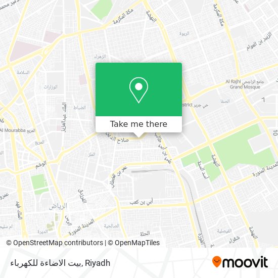 بيت الاضاءة للكهرباء map