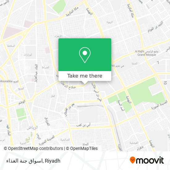 اسواق جنة الغذاء map